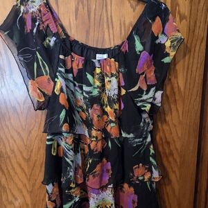 Dressbarn Multicolor Floral Blouse